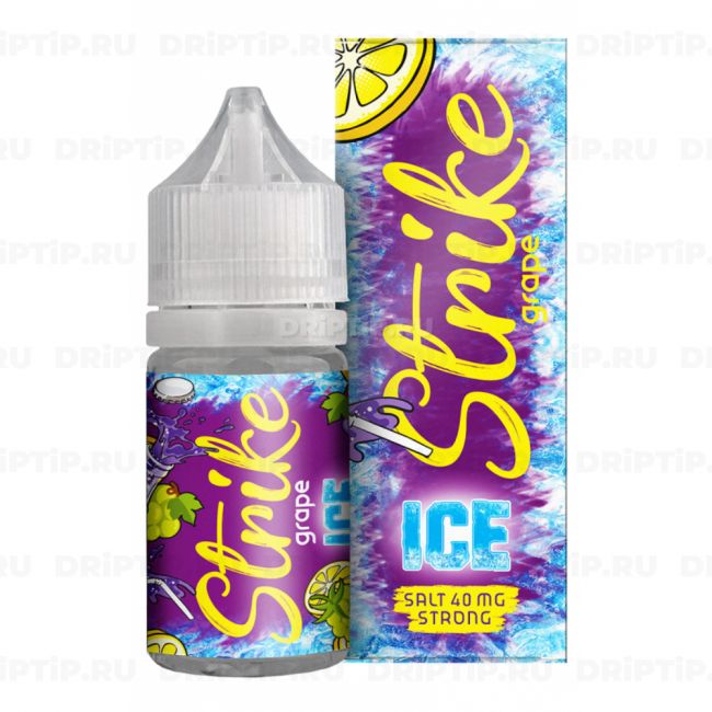 Жидкость Strike Salt - Ice Grape Жидкость Strike Salt - Ice Grape