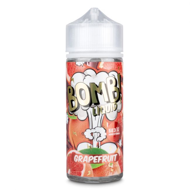 BOMB! Liquid Grapefruit 0mg 120ml + никобустер BOMB! Liquid Grapefruit 0mg 120ml + никобустер