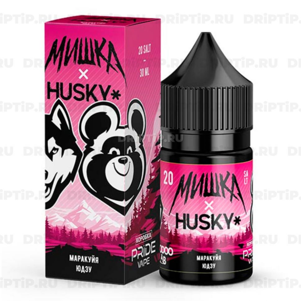 Жидкость МИШКА х HUSKY Salt - Маракуйя Юдзу