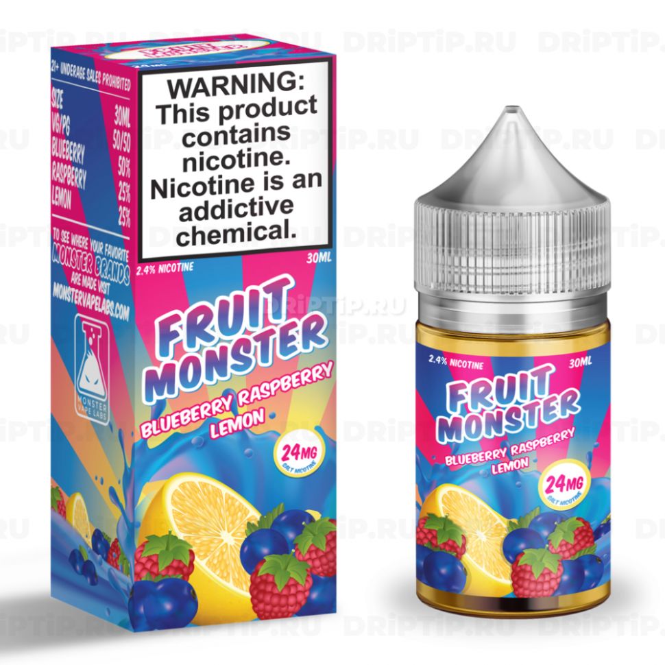 Жидкость Fruit Monster Salt - Blueberry Raspberry Lemon