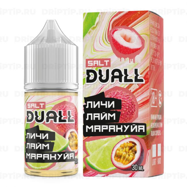 Жидкость Duall Salt - Личи Лайм Маракуйя Жидкость Duall Salt - Личи Лайм Маракуйя