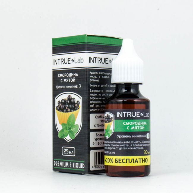 INTRUE Lab Смородина с мятой 30 мл INTRUE Lab Смородина с мятой 30 мл