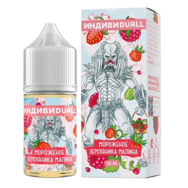 Жидкость ИндивиDUALL Salt - Мороженое Земляника Малина Жидкость ИндивиDUALL Salt - Мороженое Земляника Малина