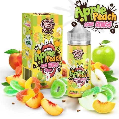 CANDY SHOP Apple Peach Sour Rings 3mg, 100ml
