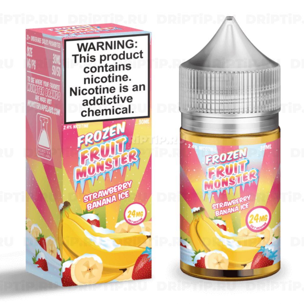 Жидкость Frozen Fruit Monster Salt - Strawberry Banana