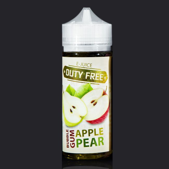 Duty Free Bubblegum Apple & Pear 3mg 120ml