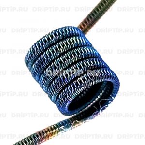 Staggered 2*025 кант, 2,5мм, 5 витков, 0.85 ом MTL Staggered 2*025 кант, 2,5мм, 5 витков, 0.85 ом MTL