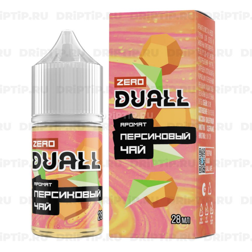 Жидкость Duall Zero - Персиковый чай