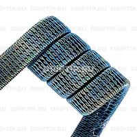 Quad Staggered Fused Clapton 4*0.36 К +0.15 NiCr, 2,7 мм, 4 витка, 0.10-0.11 ом Плата