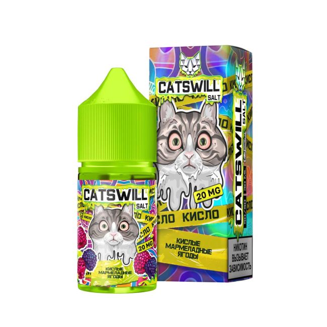 Жидкость Catswill Sour Salt - Кислые Мармеладные Ягоды Жидкость Catswill Sour Salt - Кислые Мармеладные Ягоды