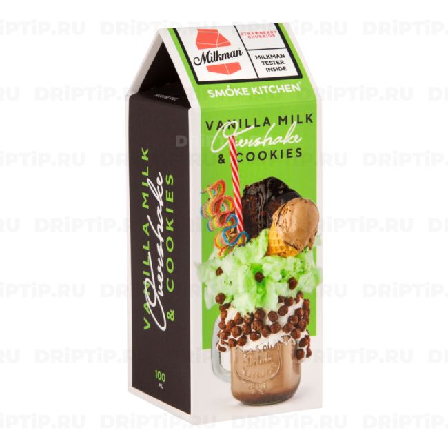 Жидкость Overshake + Milkman - Vanilla Milk & Cookies 