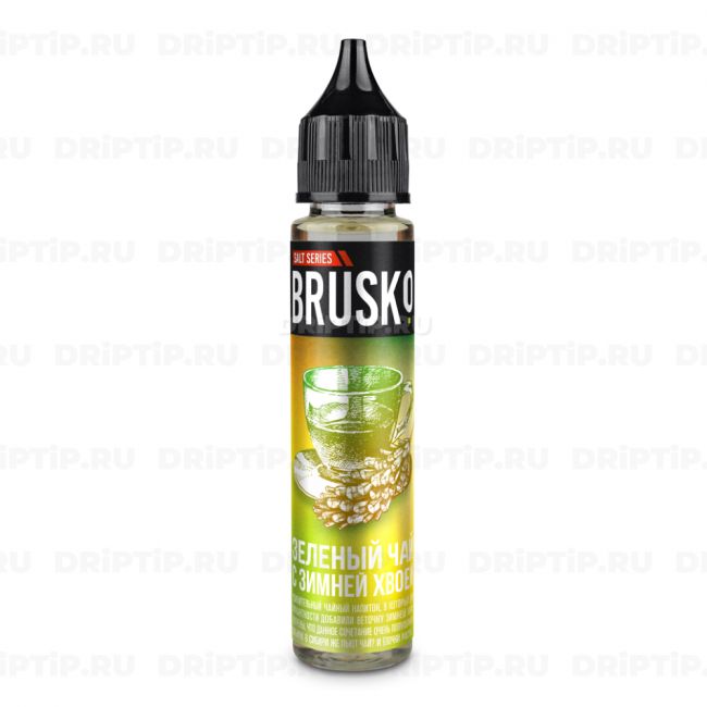 Жидкость Brusko Salt - Зеленый чай с зимней хвоей 