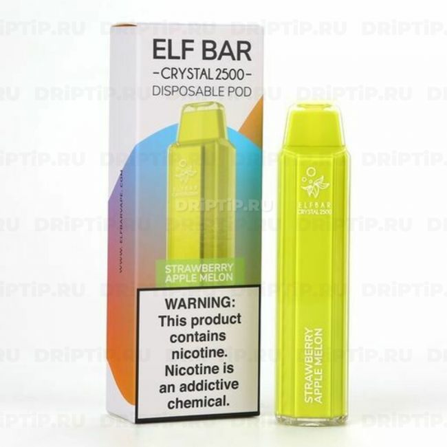 Elf Bar Crystal 2500 - Strawberry Apple Melon