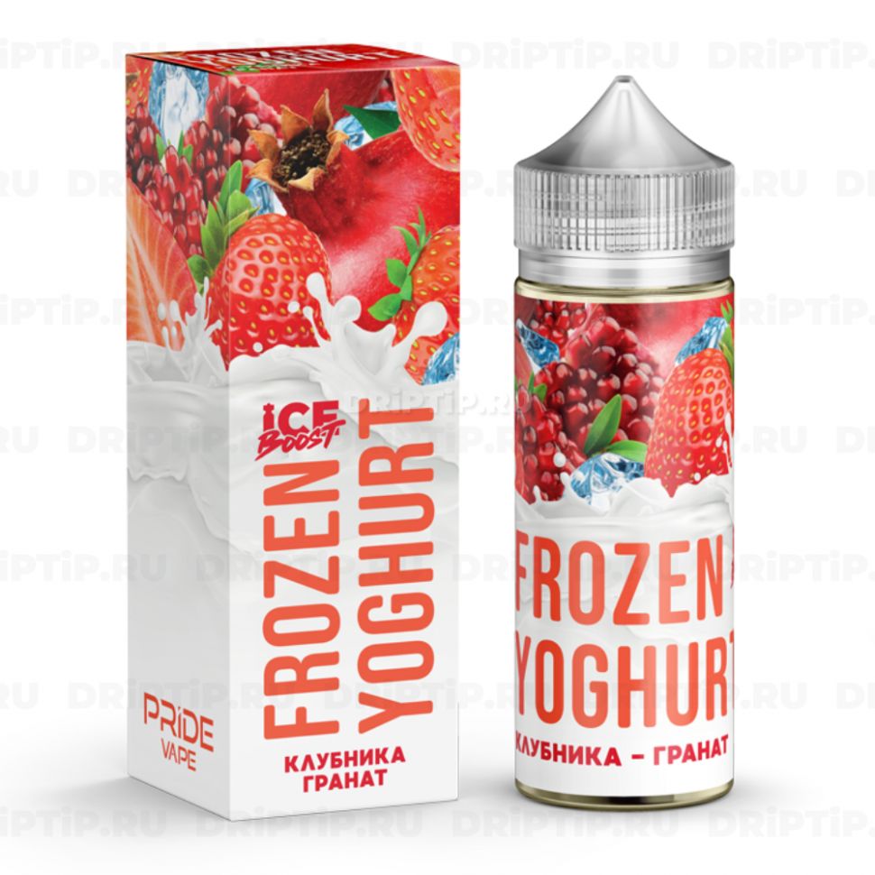 Жидкость Frozen Yoghurt Ice Boost - Клубника-Гранат