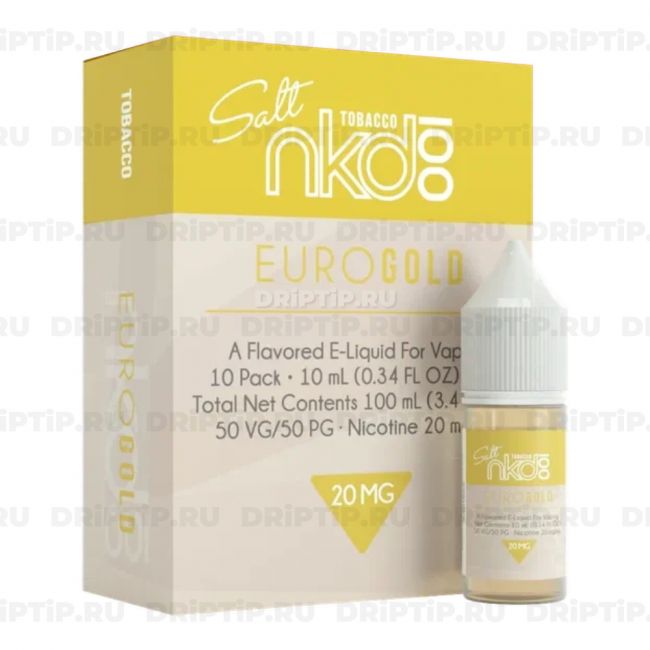 Жидкость Naked 100 Tobacco Salt - Euro Gold Жидкость Naked 100 Tobacco Salt - Euro Gold